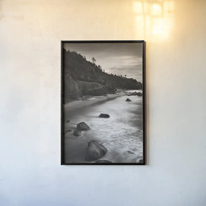 Indian Beach III by Alan Majchrowicz. shown as a paper print in a black flame. Available as a archival giclee rolled canvas, fine art paper, or poster print. SKU 43962h.