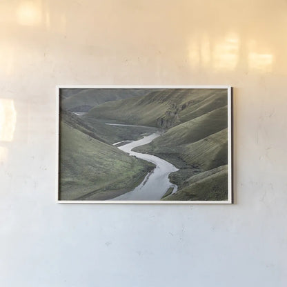 John Day River Oregon I by Alan Majchrowicz. shown as a paper print in a white frame. Available as a archival giclee rolled canvas, fine art paper, or poster print. SKU 63236i.
