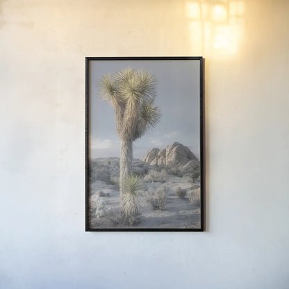 Joshua Tree National Park I by Alan Majchrowicz. shown as a paper print in a black flame. Available as a archival giclee rolled canvas, fine art paper, or poster print. SKU 61455h.