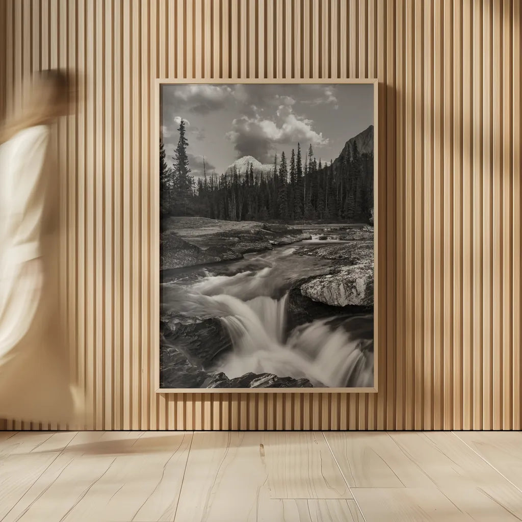 Kicking Horse River by Alan Majchrowicz. shown as over sized large wall art. Available as an archival giclee rolled canvas, fine art paper, or poster print. SKU 89101h.