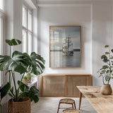 Lady Washington I by Alan Majchrowicz. shown as a print in a natural wood frame in a dining room. Available as a archival giclee rolled canvas, fine art paper, or poster print. SKU 46109h.