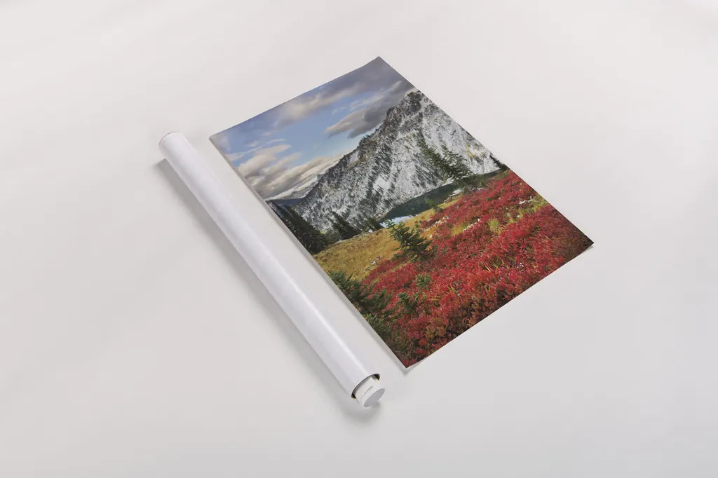 Lake Ann North Cascades  by Alan Majchrowicz. shown as a rolled paper print. Available as archival giclee rolled canvas, fine art paper, or poster print. SKU 62393h.