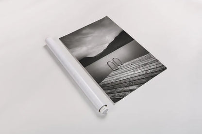 Lake Crescent I by Alan Majchrowicz. shown as a rolled paper print. Available as archival giclee rolled canvas, fine art paper, or poster print. SKU 60139h.