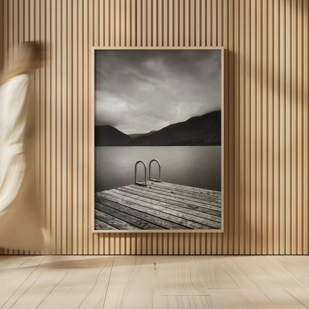 Lake Crescent I by Alan Majchrowicz. shown as over sized large wall art. Available as an archival giclee rolled canvas, fine art paper, or poster print. SKU 60139h.