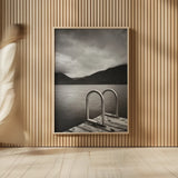 Lake Crescent II by Alan Majchrowicz. shown as over sized large wall art. Available as an archival giclee rolled canvas, fine art paper, or poster print. SKU 60140h.