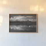 Lake McDonald by Alan Majchrowicz. shown as a paper print in a natural frame. Available as a archival giclee rolled canvas, fine art paper, or poster print. SKU 71978i.