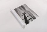 Lake McDonald Dock BW by Alan Majchrowicz. shown as a rolled paper print. Available as archival giclee rolled canvas, fine art paper, or poster print. SKU 50227i.