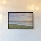 Lake Michigan Sunset II by Alan Majchrowicz. shown as a paper print in a black flame. Available as a archival giclee rolled canvas, fine art paper, or poster print. SKU 50382i.