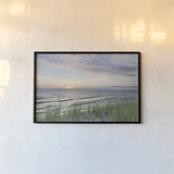 Lake Michigan Sunset III by Alan Majchrowicz. shown as a paper print in a black flame. Available as a archival giclee rolled canvas, fine art paper, or poster print. SKU 50383i.