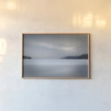 Lake Reflection Idaho by Alan Majchrowicz. shown as a paper print in a natural frame. Available as a archival giclee rolled canvas, fine art paper, or poster print. SKU 71204i.