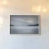 Lake Reflection Idaho by Alan Majchrowicz. shown as a paper print in a white frame. Available as a archival giclee rolled canvas, fine art paper, or poster print. SKU 71204i.