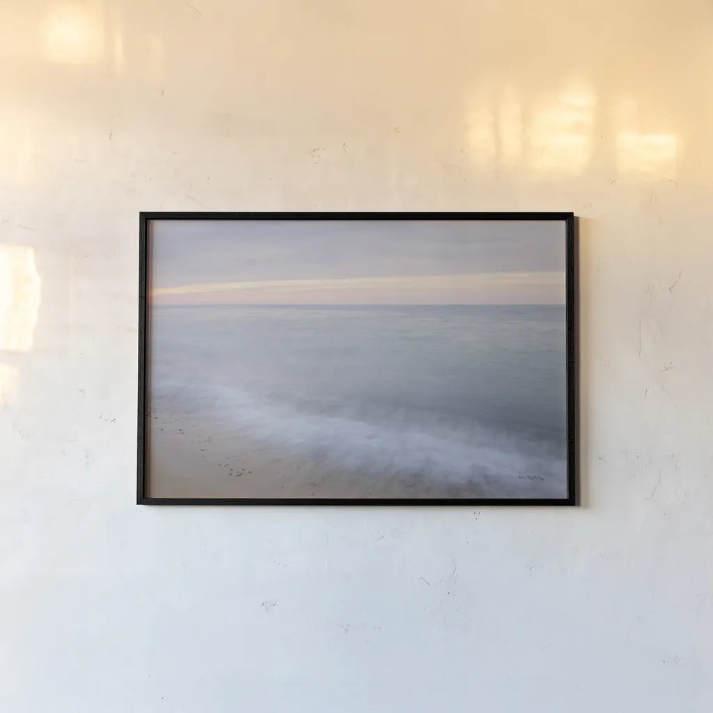 Lake Superior Beach I by Alan Majchrowicz. shown as a paper print in a black flame. Available as a archival giclee rolled canvas, fine art paper, or poster print. SKU 50395i.