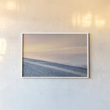 Lake Superior Beach III by Alan Majchrowicz. shown as a paper print in a white frame. Available as a archival giclee rolled canvas, fine art paper, or poster print. SKU 50397i.