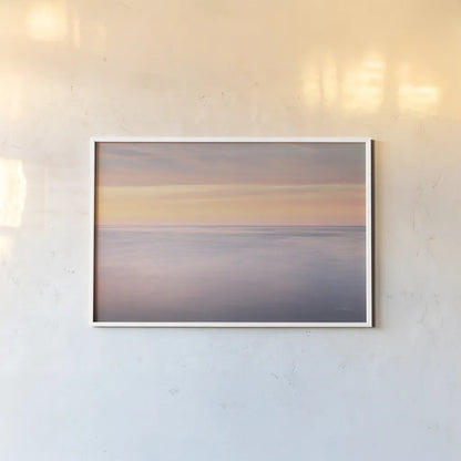 Lake Superior Clouds I by Alan Majchrowicz. shown as a paper print in a white frame. Available as a archival giclee rolled canvas, fine art paper, or poster print. SKU 50384i.