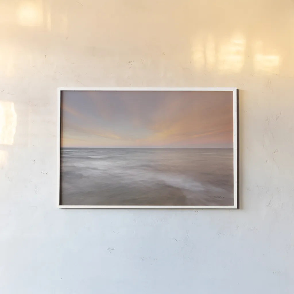 Lake Superior Clouds II by Alan Majchrowicz. shown as a paper print in a white frame. Available as a archival giclee rolled canvas, fine art paper, or poster print. SKU 50385i.