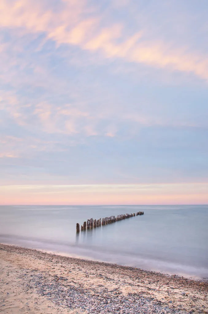 Lake Superior Old Pier I by Alan Majchrowicz. SKU 50403h. Archival Giclee Fine art print for wall decor.