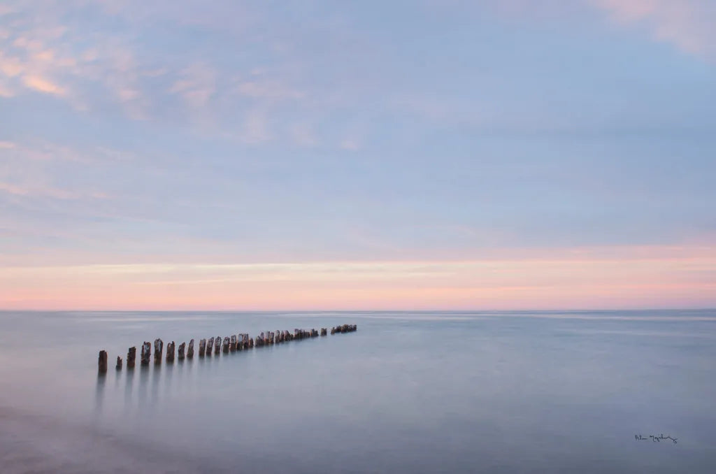 Lake Superior Old Pier II by Alan Majchrowicz. SKU 50404i. Archival Giclee Fine art print for wall decor.