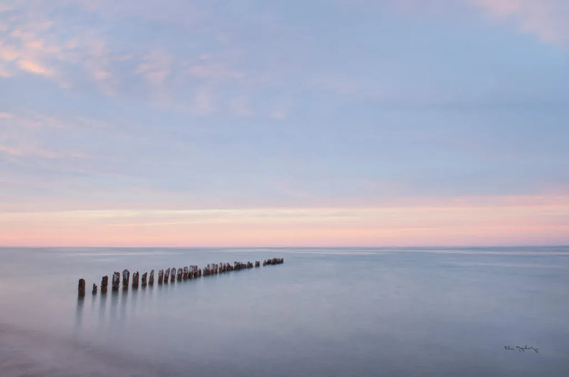 Lake Superior Old Pier II by Alan Majchrowicz. SKU 50404i. Archival Giclee Fine art print for wall decor.