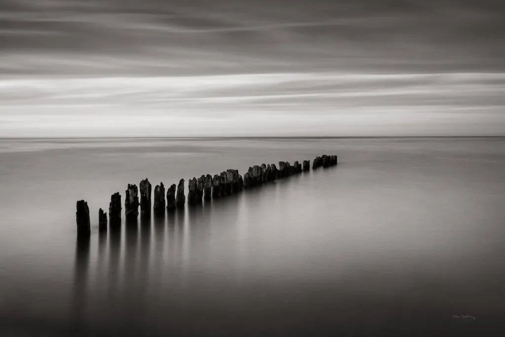 Lake Superior Old Pier III Crop by Alan Majchrowicz. SKU 50405i. Archival Giclee Fine art print for wall decor.