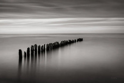 Lake Superior Old Pier III Crop by Alan Majchrowicz. SKU 50405i. Archival Giclee Fine art print for wall decor.