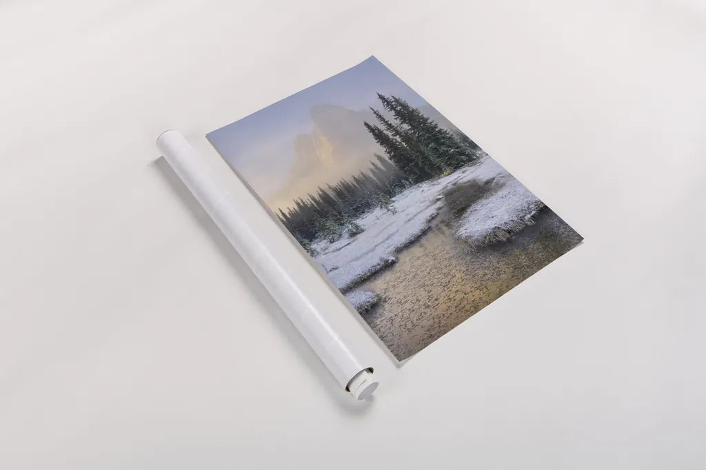 Liberty Bell Mountain III by Alan Majchrowicz. shown as a rolled paper print. Available as archival giclee rolled canvas, fine art paper, or poster print. SKU 50391h.