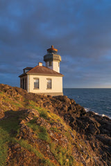 Lime Kiln Lighthouse by Alan Majchrowicz. SKU 86301h. Archival Giclee Fine art print for wall decor.