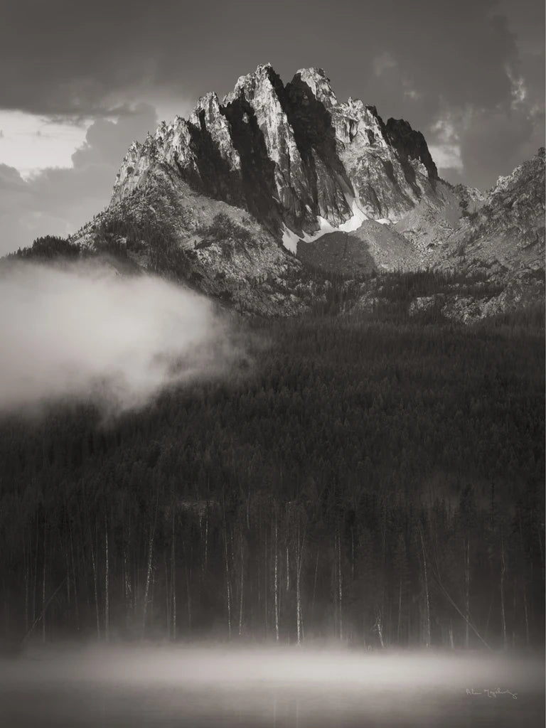 Little Redfish Lake Mist I Crop by Alan Majchrowicz