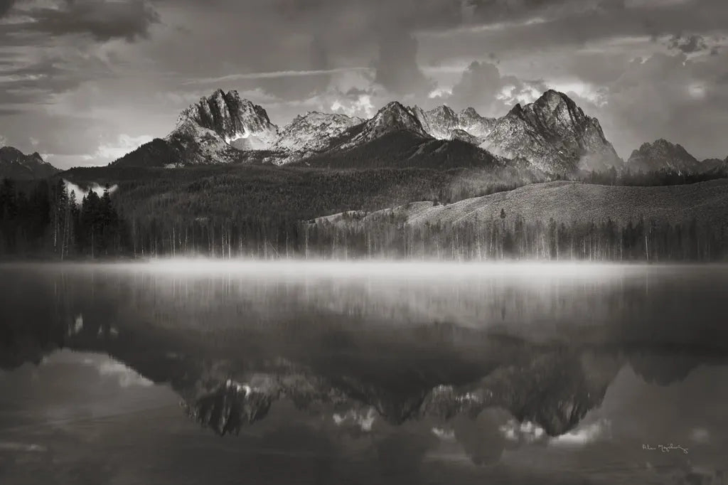 Little Redfish Lake Mist II by Alan Majchrowicz. SKU 64552i. Archival Giclee Fine art print for wall decor.