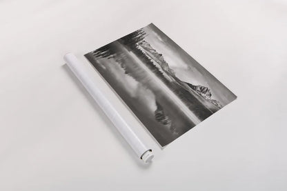 Little Redfish Lake Morning I by Alan Majchrowicz. shown as a rolled paper print. Available as archival giclee rolled canvas, fine art paper, or poster print. SKU 64556i.