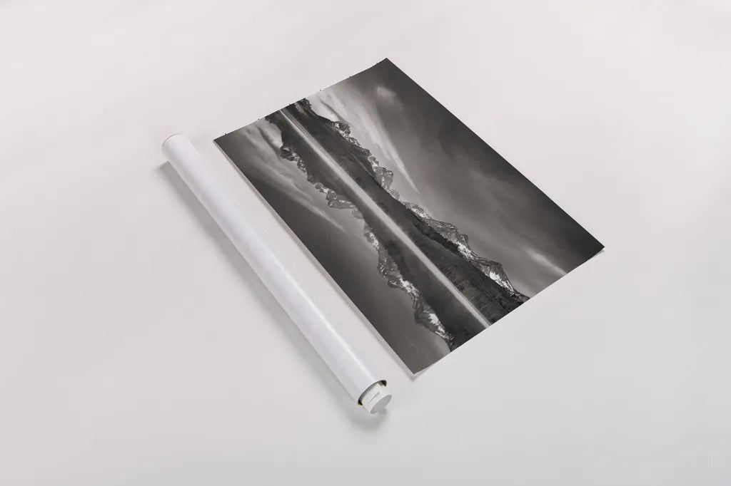 Little Redfish Lake Morning II by Alan Majchrowicz. shown as a rolled paper print. Available as archival giclee rolled canvas, fine art paper, or poster print. SKU 64557i.