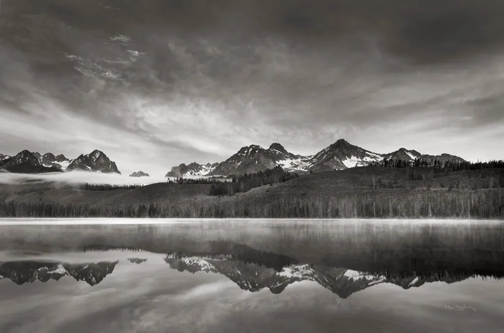 Little Redfish Lake at Sunrise by Alan Majchrowicz. SKU 64550i. Archival Giclee Fine art print for wall decor.