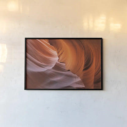 Lower Antelope Canyon I by Alan Majchrowicz. shown as a paper print in a black flame. Available as a archival giclee rolled canvas, fine art paper, or poster print. SKU 53270i.