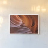 Lower Antelope Canyon I by Alan Majchrowicz. shown as a paper print in a white frame. Available as a archival giclee rolled canvas, fine art paper, or poster print. SKU 53270i.