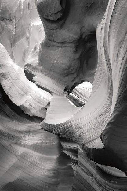 Lower Antelope Canyon IX BW by Alan Majchrowicz. SKU 53662h. Archival Giclee Fine art print for wall decor.