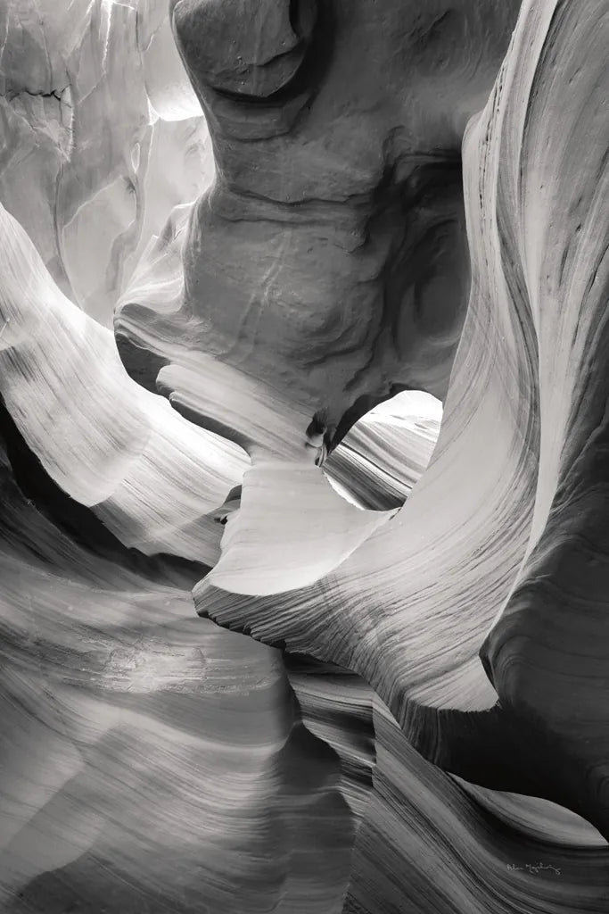 Lower Antelope Canyon IX BW by Alan Majchrowicz. SKU 53662h. Archival Giclee Fine art print for wall decor.