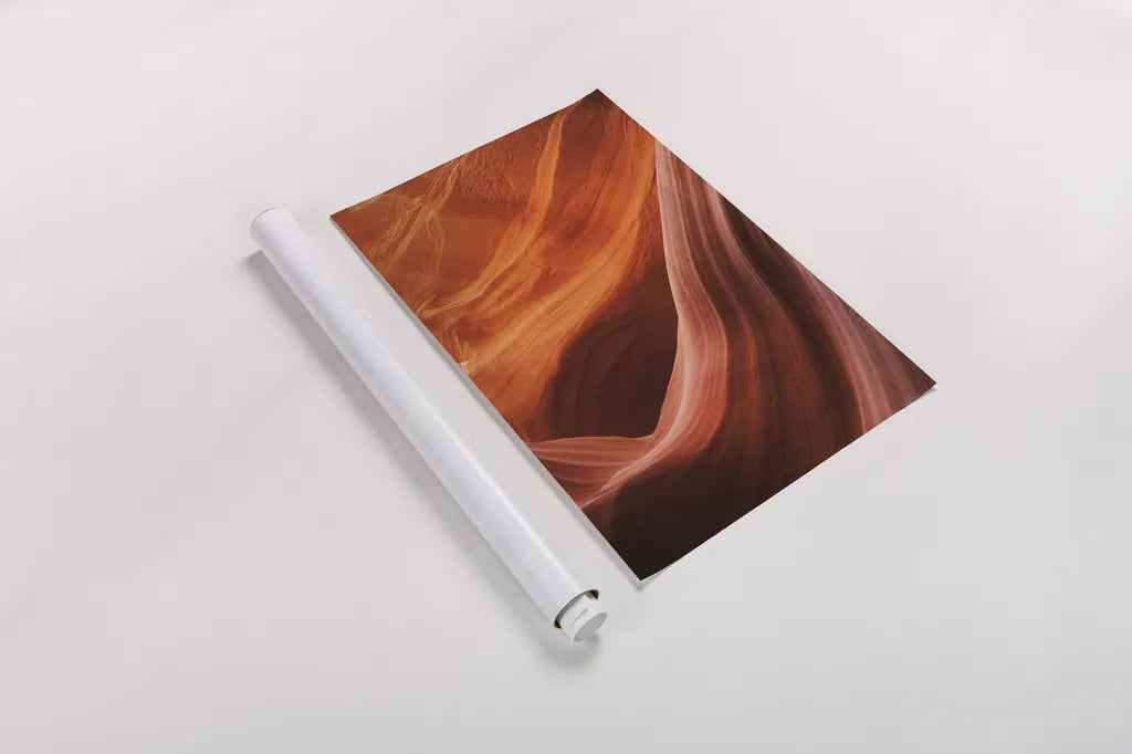 Lower Antelope Canyon V by Alan Majchrowicz. shown as a rolled paper print. Available as archival giclee rolled canvas, fine art paper, or poster print. SKU 53274h.