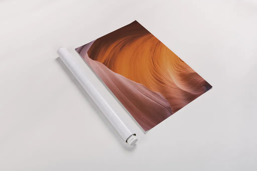 Lower Antelope Canyon VI by Alan Majchrowicz. shown as a rolled paper print. Available as archival giclee rolled canvas, fine art paper, or poster print. SKU 53275i.