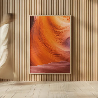 Lower Antelope Canyon VII by Alan Majchrowicz. shown as over sized large wall art. Available as an archival giclee rolled canvas, fine art paper, or poster print. SKU 53276h.