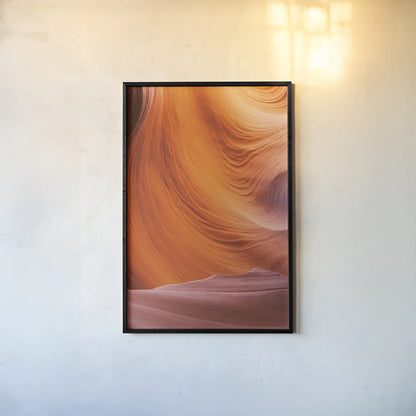 Lower Antelope Canyon VII by Alan Majchrowicz. shown as a paper print in a black flame. Available as a archival giclee rolled canvas, fine art paper, or poster print. SKU 53276h.