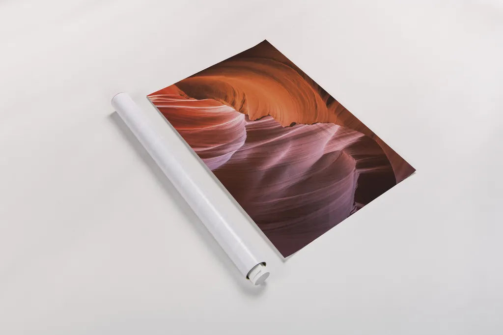 Lower Antelope Canyon VIII by Alan Majchrowicz. shown as a rolled paper print. Available as archival giclee rolled canvas, fine art paper, or poster print. SKU 53277h.