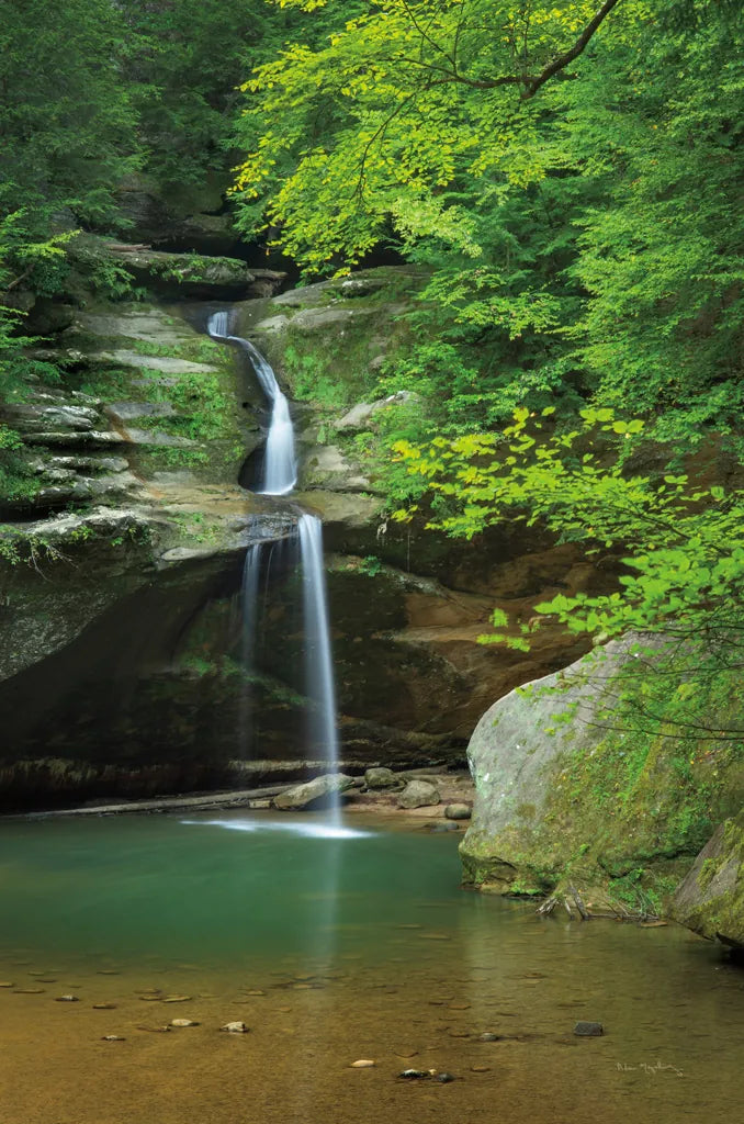 Lower Falls Old Mans Cave by Alan Majchrowicz. SKU 50160h. Archival Giclee Fine art print for wall decor.