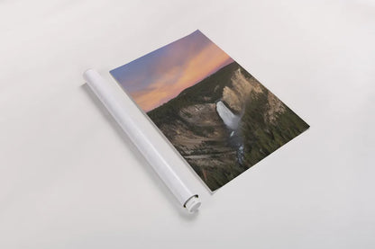 Lower Falls of the Yellowstone River II by Alan Majchrowicz. shown as a rolled paper print. Available as archival giclee rolled canvas, fine art paper, or poster print. SKU 80842h.