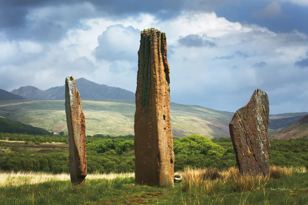 Machrie Moor Standing Stones by Alan Majchrowicz. SKU 84033i. Archival Giclee Fine art print for wall decor.