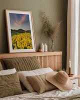 Methow Valley Wildflowers I by Alan Majchrowicz. shown as a paper print in a natural frame. Available as a archival giclee rolled canvas, fine art paper, or poster print. SKU 33790h.