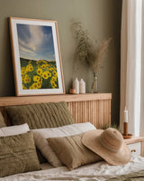 Methow Valley Wildflowers II by Alan Majchrowicz. shown as a paper print in a natural frame. Available as a archival giclee rolled canvas, fine art paper, or poster print. SKU 33791h.