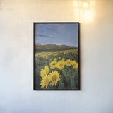 Methow Valley Wildflowers III by Alan Majchrowicz. shown as a paper print in a black flame. Available as a archival giclee rolled canvas, fine art paper, or poster print. SKU 33792h.