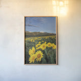 Methow Valley Wildflowers III by Alan Majchrowicz. shown as a paper print in a natural frame. Available as a archival giclee rolled canvas, fine art paper, or poster print. SKU 33792h.