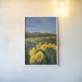 Methow Valley Wildflowers III by Alan Majchrowicz. shown as a paper print in a white frame. Available as a archival giclee rolled canvas, fine art paper, or poster print. SKU 33792h.