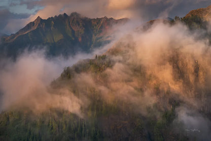 Misty North Cascades by Alan Majchrowicz. SKU 84032i. Archival Giclee Fine art print for wall decor.