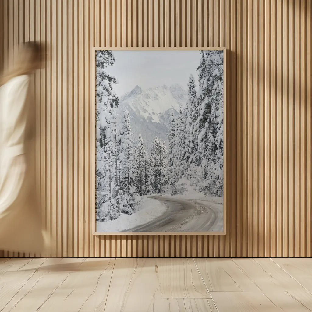 Mount Baker Highway II by Alan Majchrowicz. shown as over sized large wall art. Available as an archival giclee rolled canvas, fine art paper, or poster print. SKU 60620h.